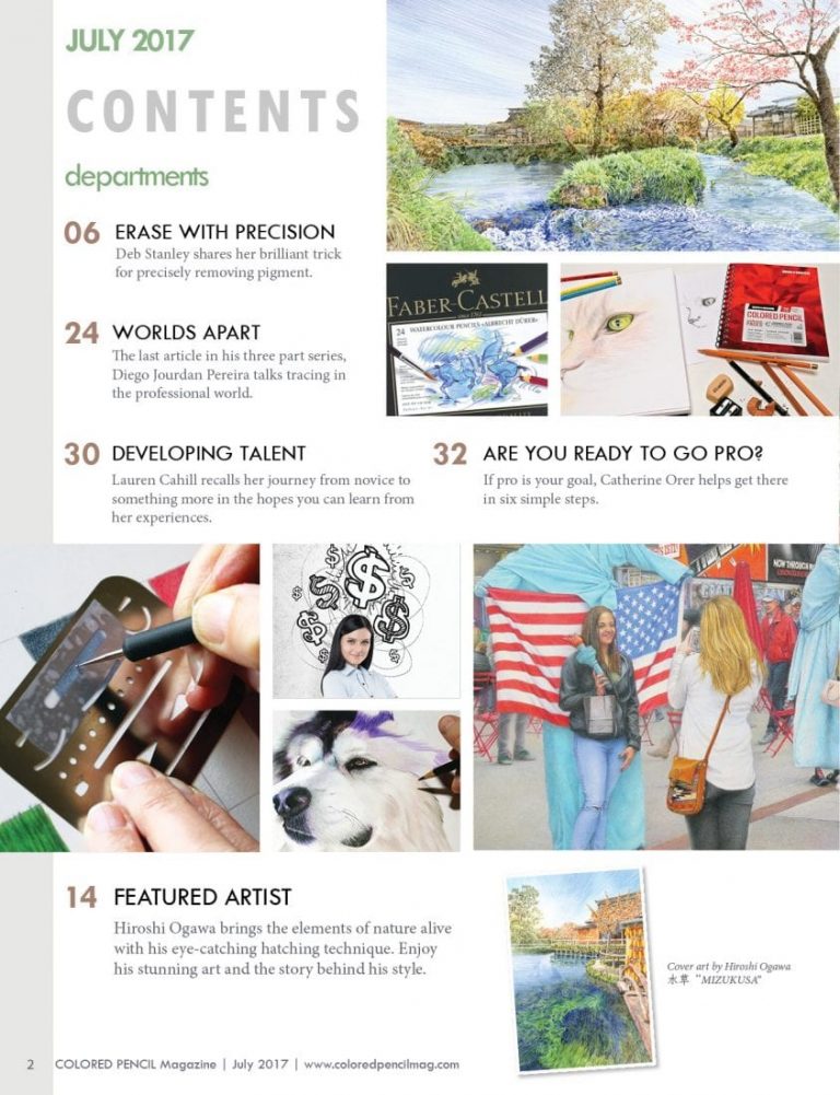 July 2017 Issue COLORED PENCIL Magazine
