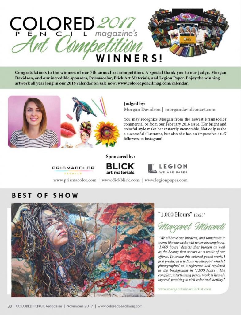 2017 Winners COLORED PENCIL Magazine